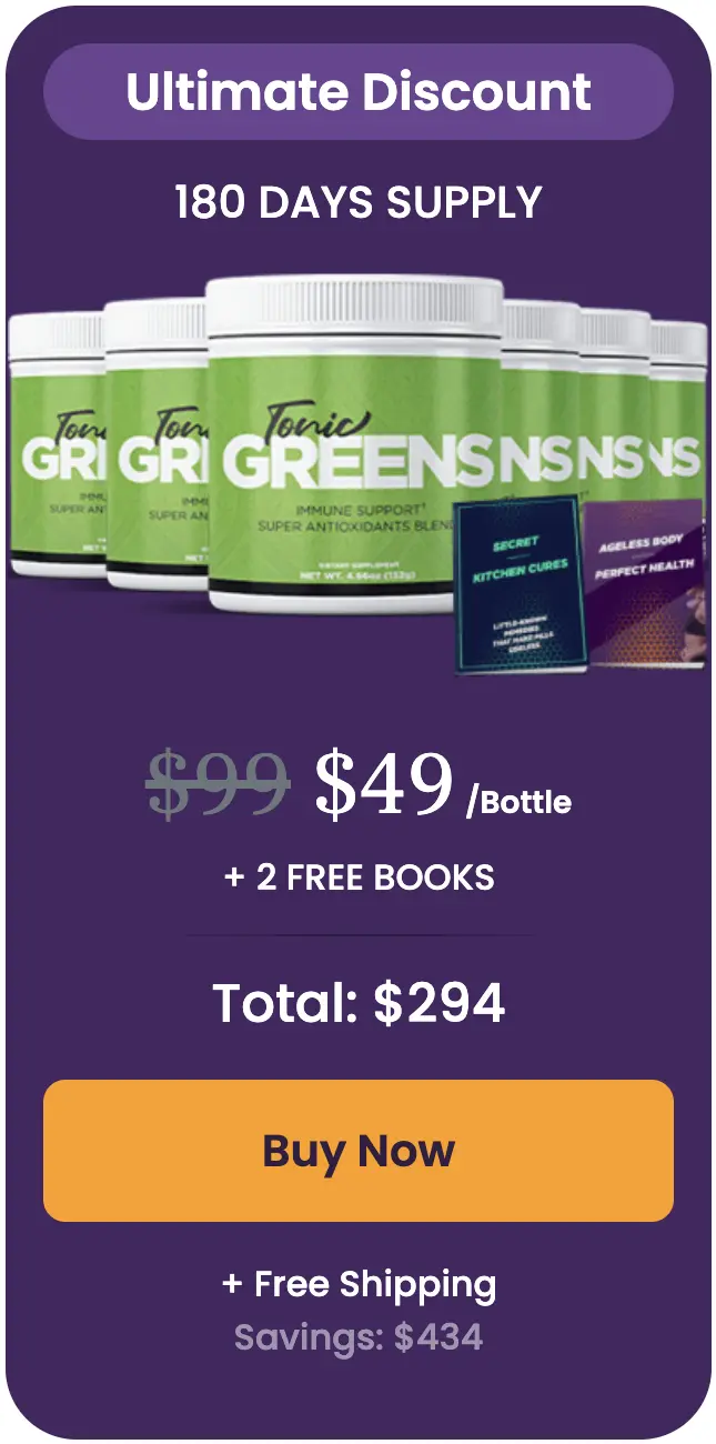 Tonic Greens 6 bottles